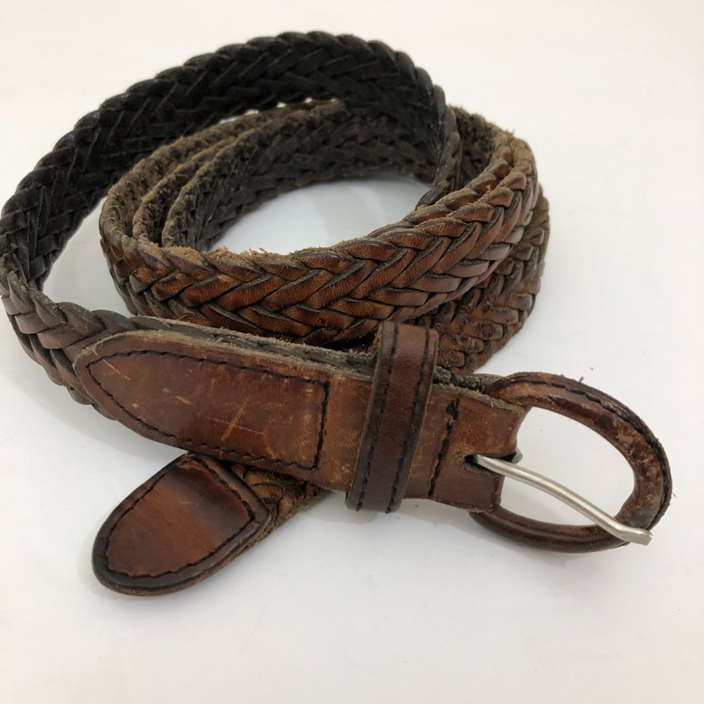 Leather brown belt